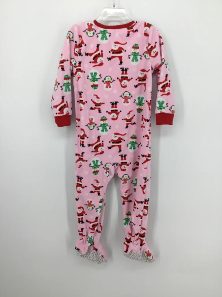Carter's Child Size 3 Pink Christmas Sleeper - Image 2
