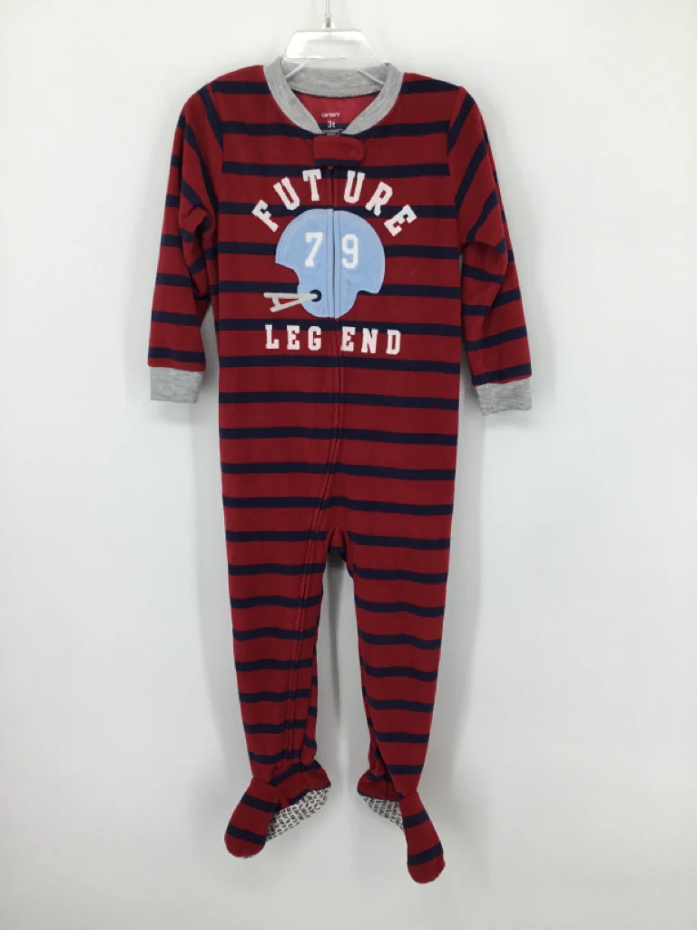 Carter's Child Size 3 Red Sleepers