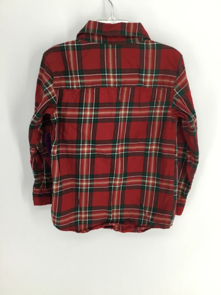 Carter's Child Size 5 Red Plaid Shirt - boys - Image 2