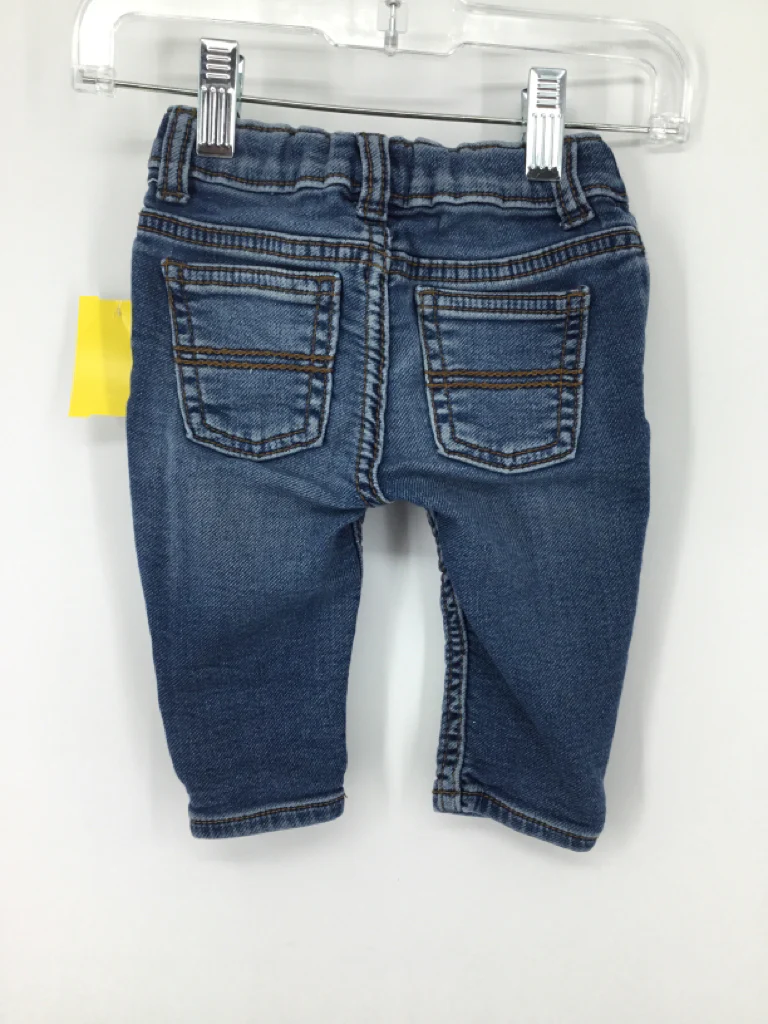 Carter's Child Size 6 Months Blue Solid Jeans - boys - Image 2