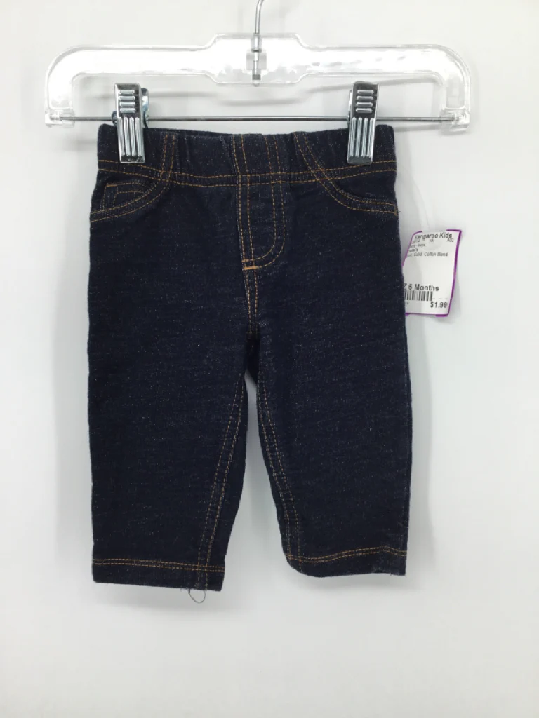 Carter's Child Size 6 Months Blue Solid Pants - boys