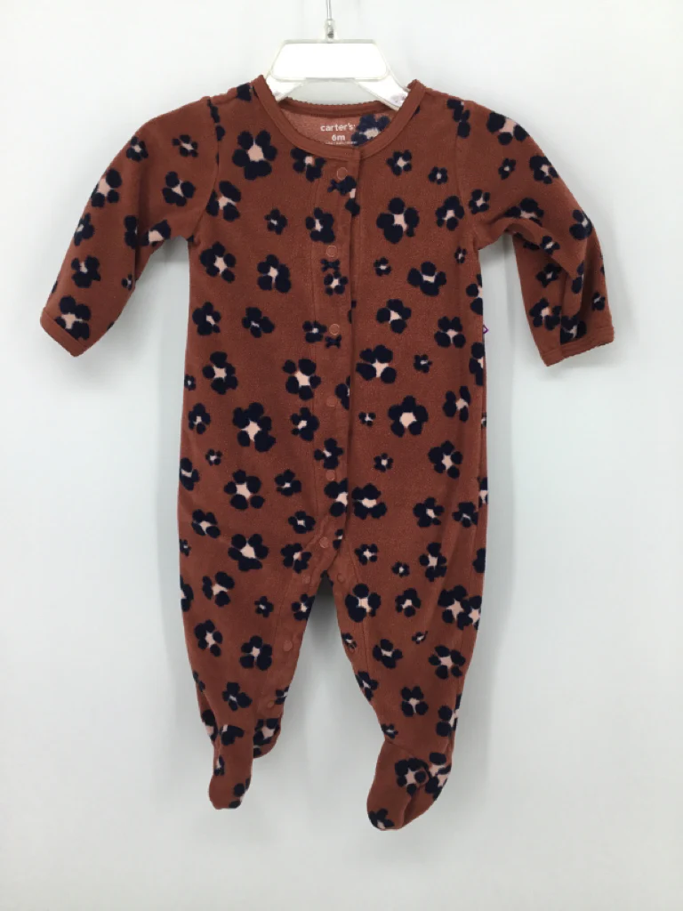 Carter's Child Size 6 Months Brown Sleepers