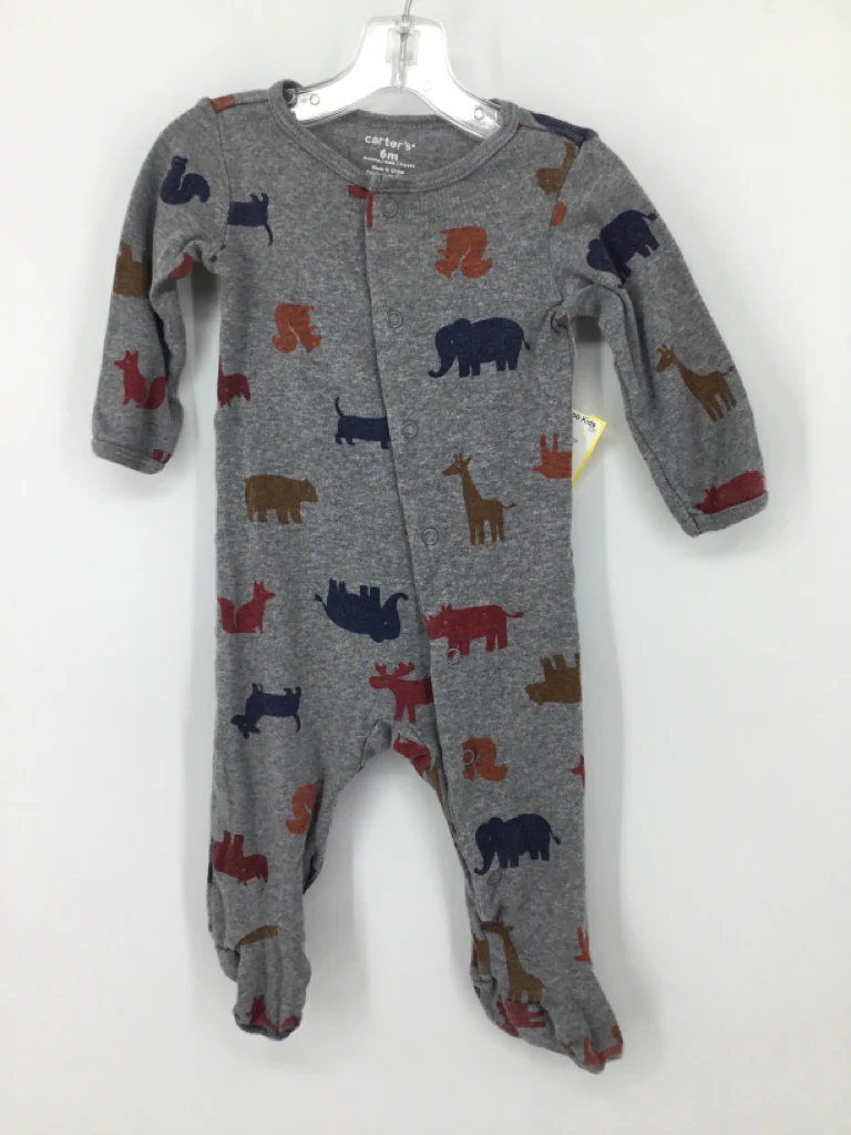 Carter's Child Size 6 Months Gray Sleepers