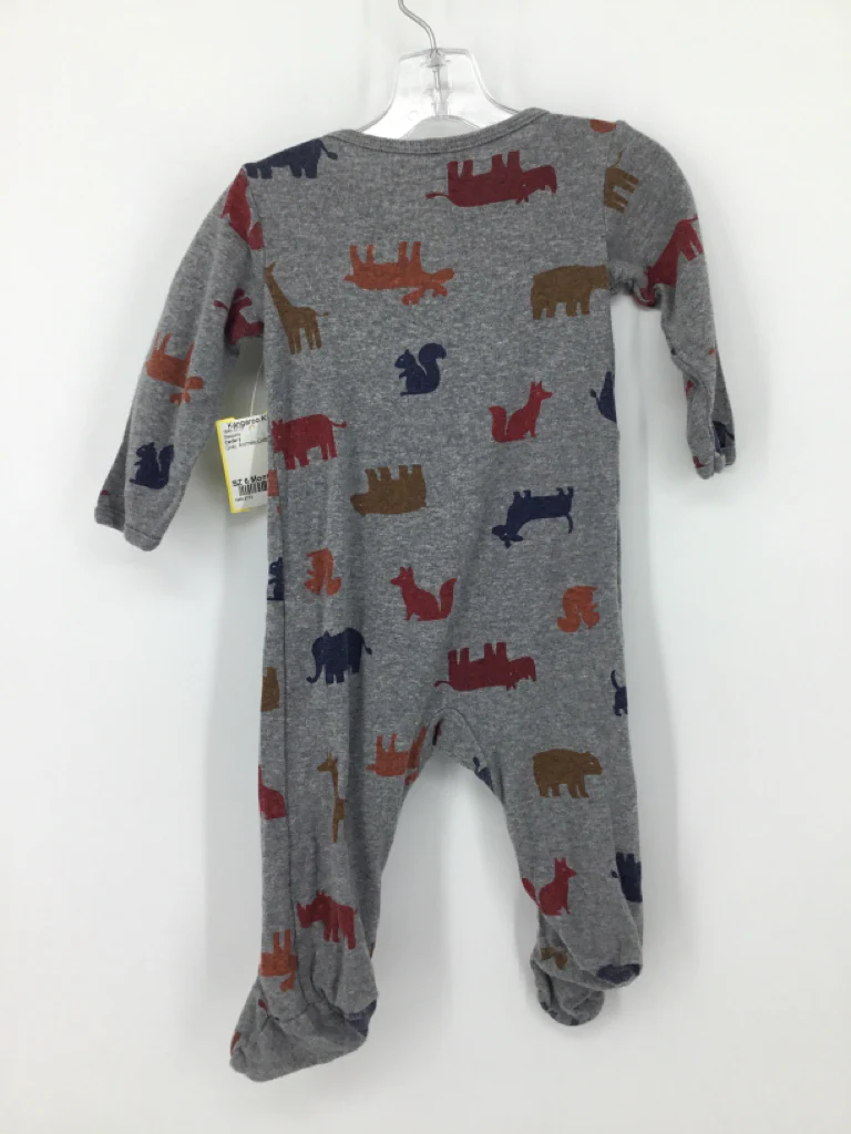 Carter's Child Size 6 Months Gray Sleepers - Image 2