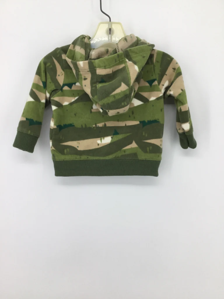 Carter's Child Size 6 Months Green Print Hoodie - boys - Image 2