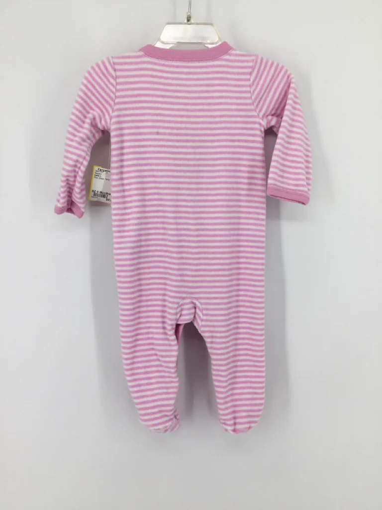 Carter's Child Size 6 Months Pink Sleepers - Image 2