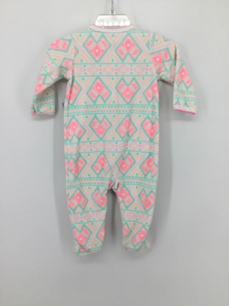 Carter's Child Size 6 Months Pink Sleepers - Image 2