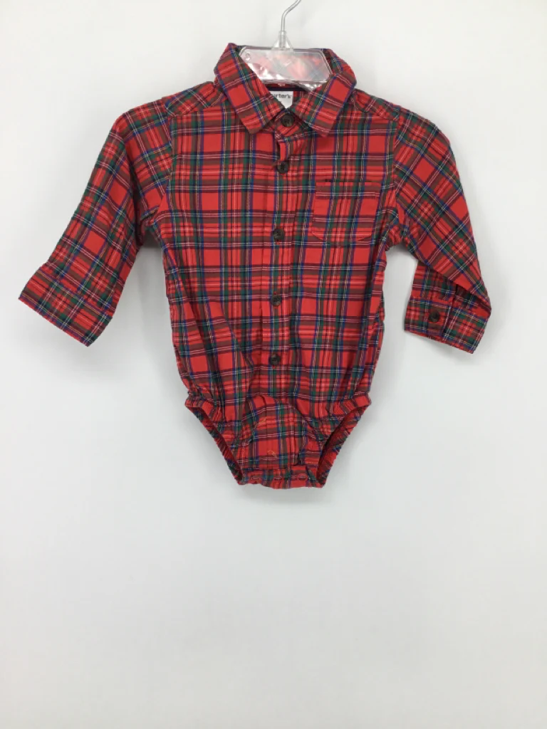 Carter's Child Size 6 Months Red Onesie