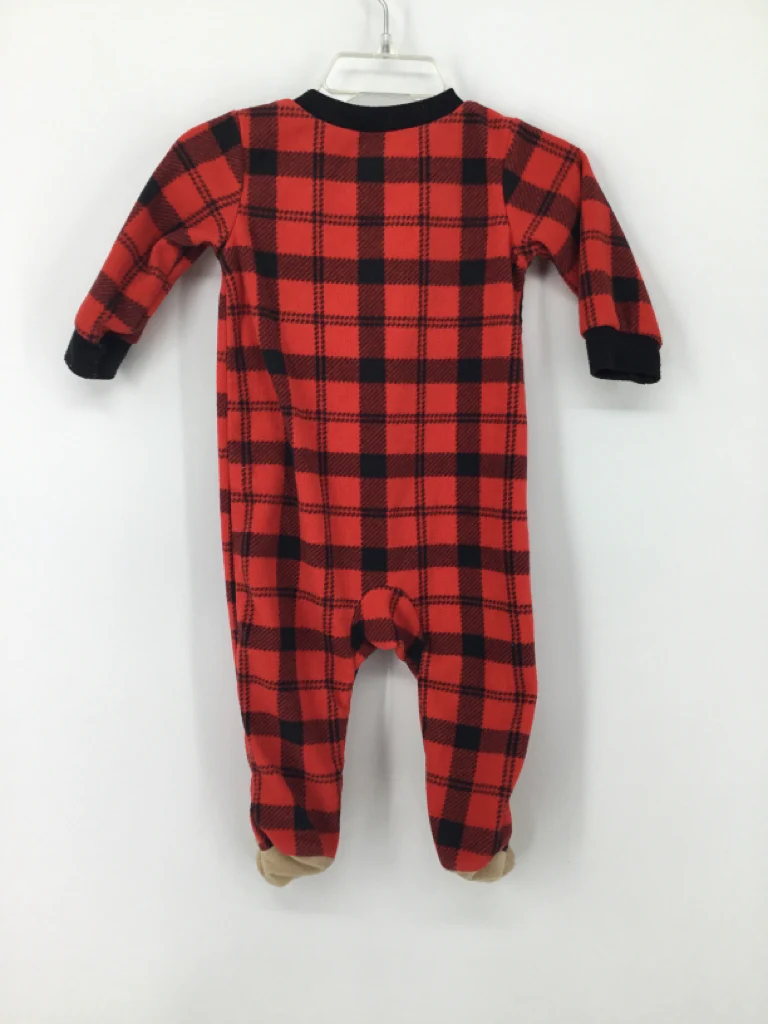 Carter's Child Size 6 Months Red Sleepers - Image 2