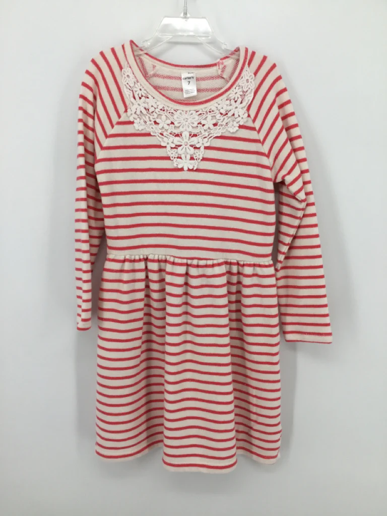 Carter's Child Size 7 Pink Dress - girls