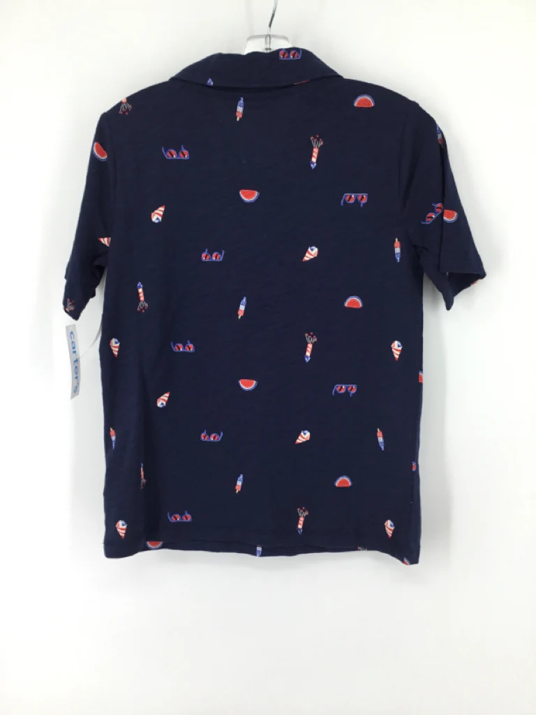Carter's Child Size 8 Navy Stars & Stripes Shirt - Image 3