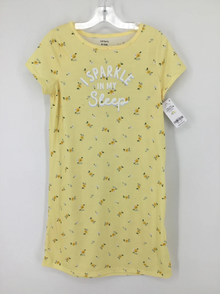 Carter's Child Size 8 Yellow Pajamas - girls