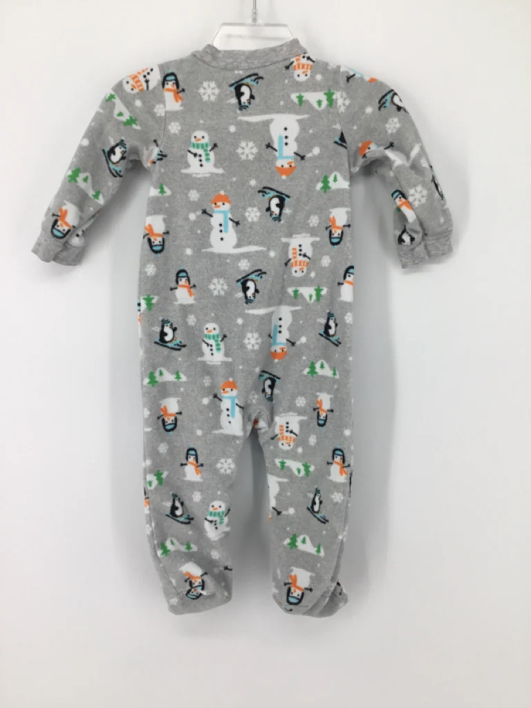 Carter's Child Size 9 Months Gray Sleepers - Image 2