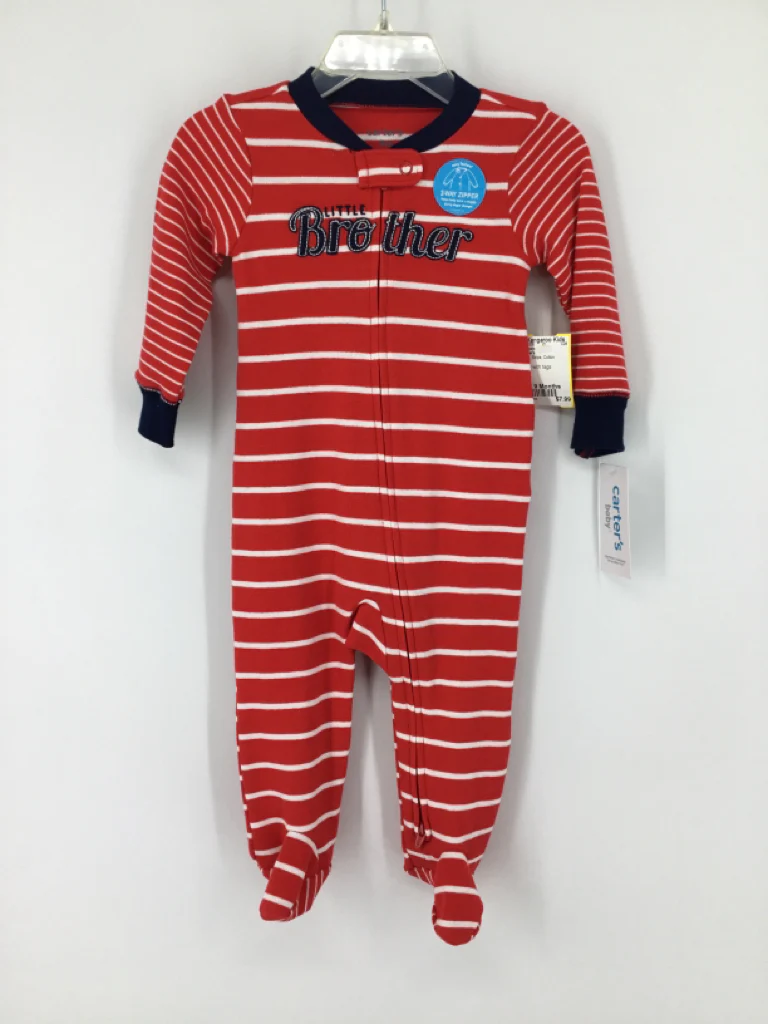 Carter's Child Size 9 Months Red Sleepers
