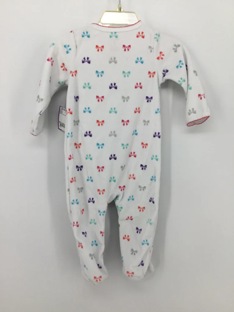Carter's Child Size 9 Months White Sleepers - Image 2