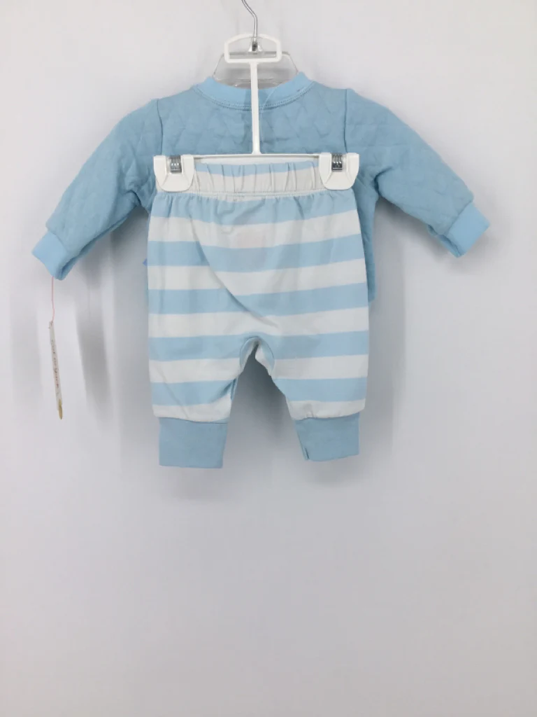 Cat & Jack Child Size 0-3 Months Blue screen printed Outfit - boys - Image 3