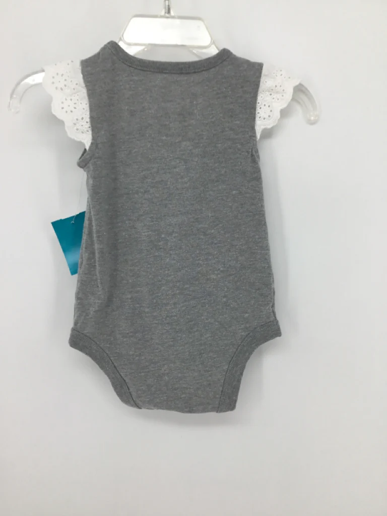 Cat & Jack Child Size 0-3 Months Gray Onesie - Image 2