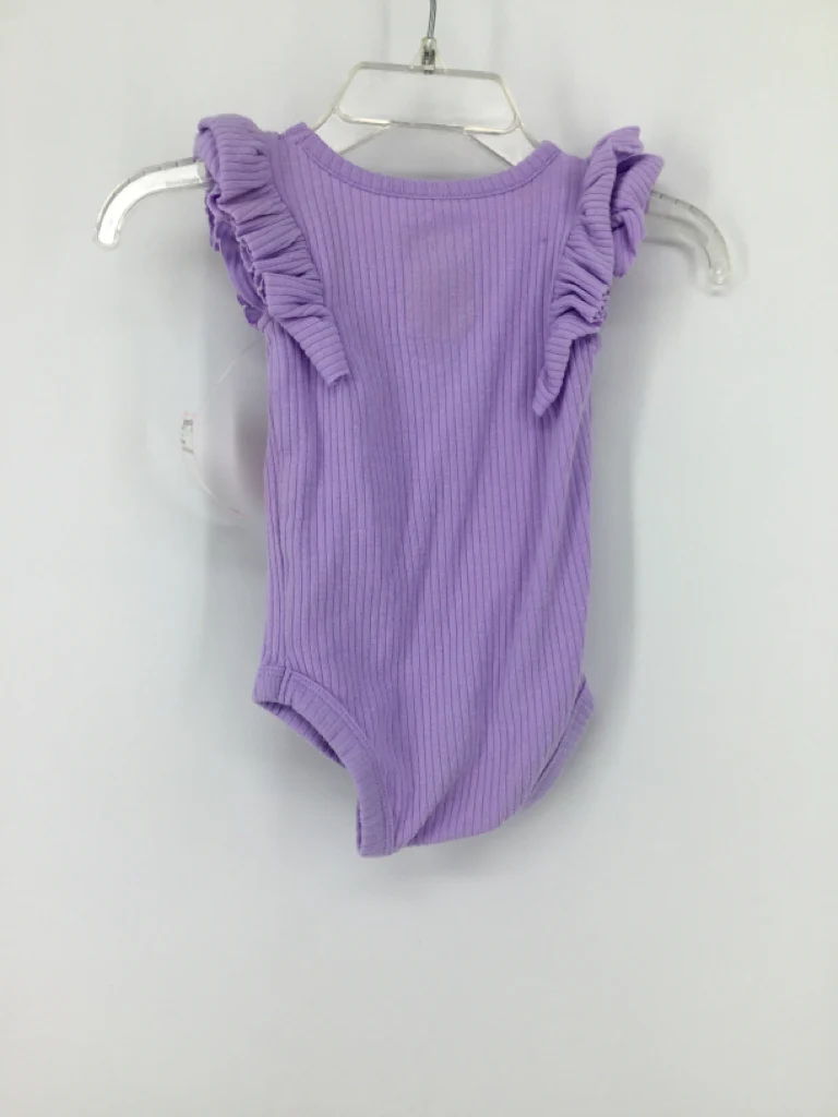 Cat & Jack Child Size 0-3 Months Purple Onesie - Image 2