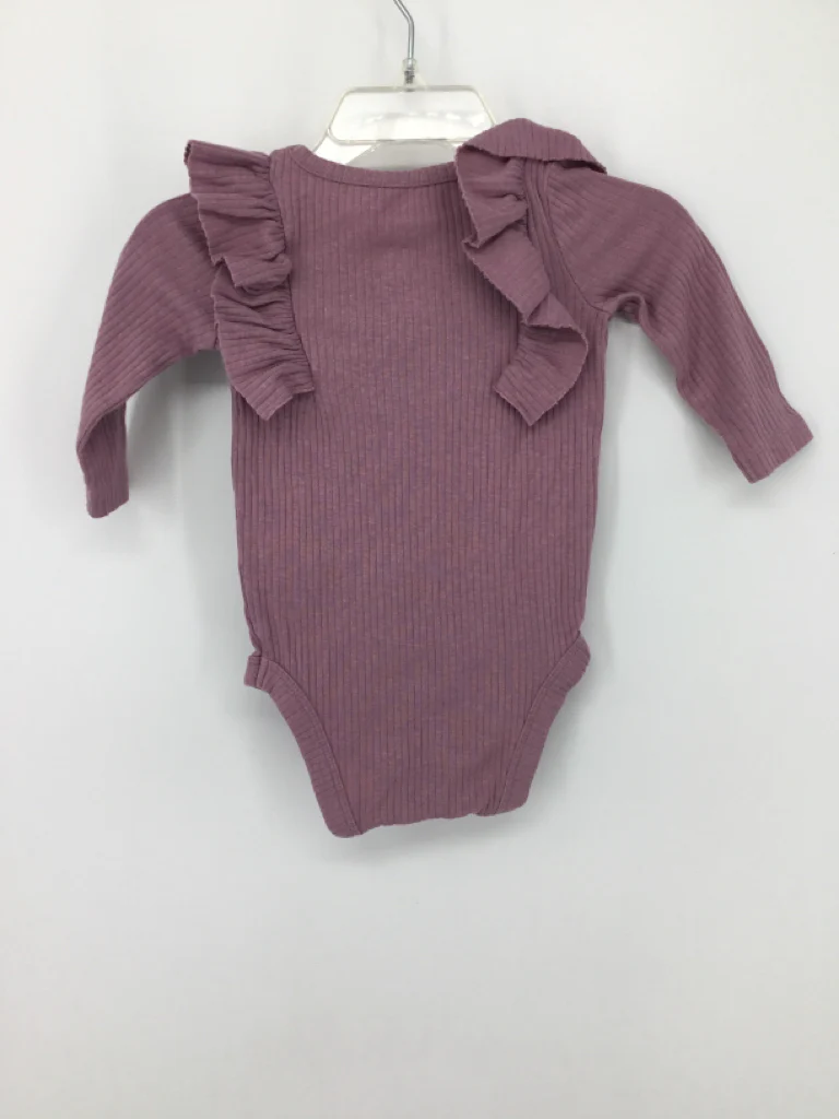 Cat & Jack Child Size 0-3 Months Purple Onesie - Image 2