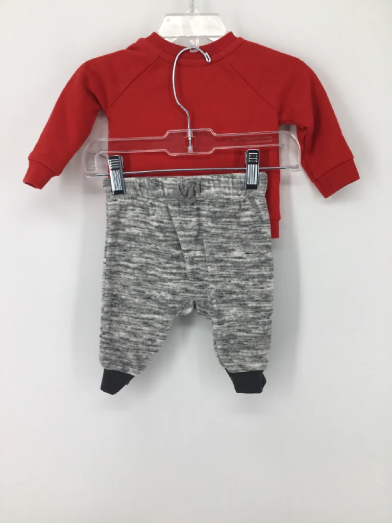 Cat & Jack Child Size 0-3 Months Red Christmas Outfit - Image 2