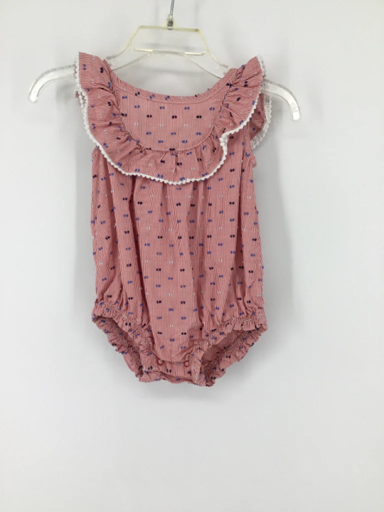 Cat & Jack Child Size 0-3 Months Red Stars & Stripes Outfit