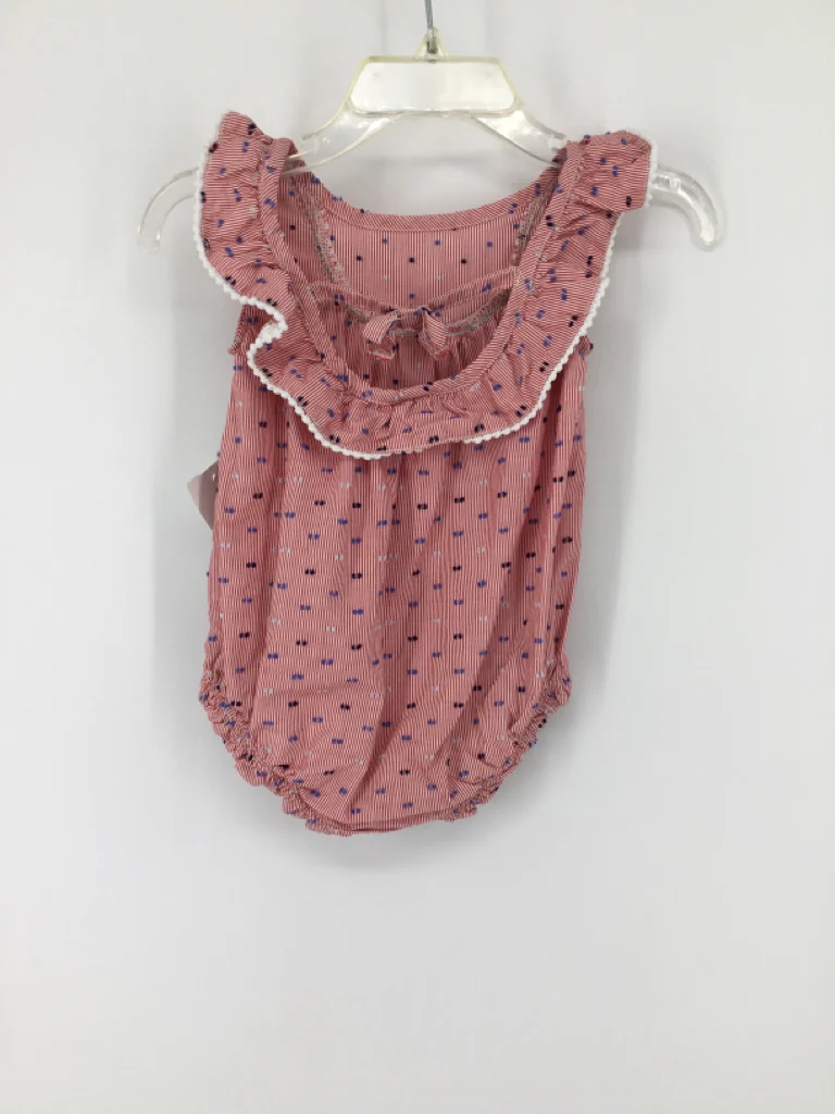 Cat & Jack Child Size 0-3 Months Red Stars & Stripes Outfit - Image 2