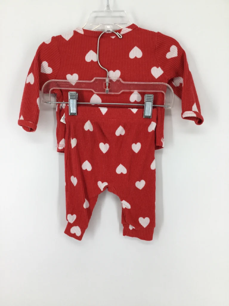 Cat & Jack Child Size 0-3 Months Red Valentine's Day Outfit - Image 2