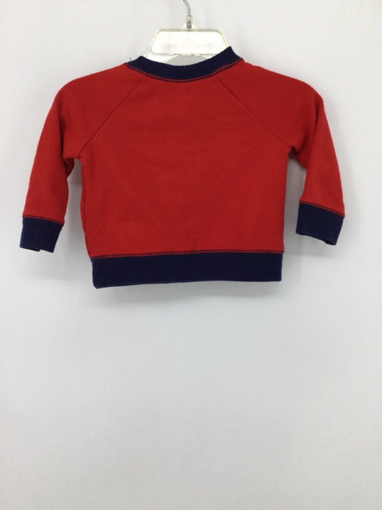 Cat & Jack Child Size 0-3 Months Red Valentine's Day Sweatshirt - Image 2