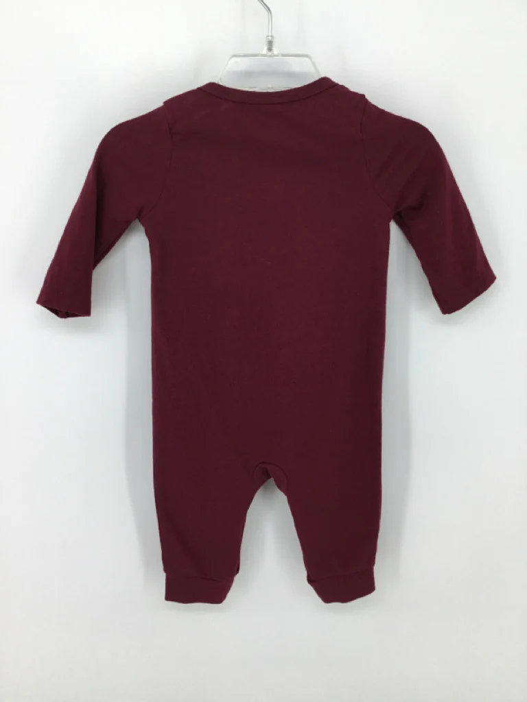Cat & Jack Child Size 0-6 Months Burgundy Outfit - girls - Image 2