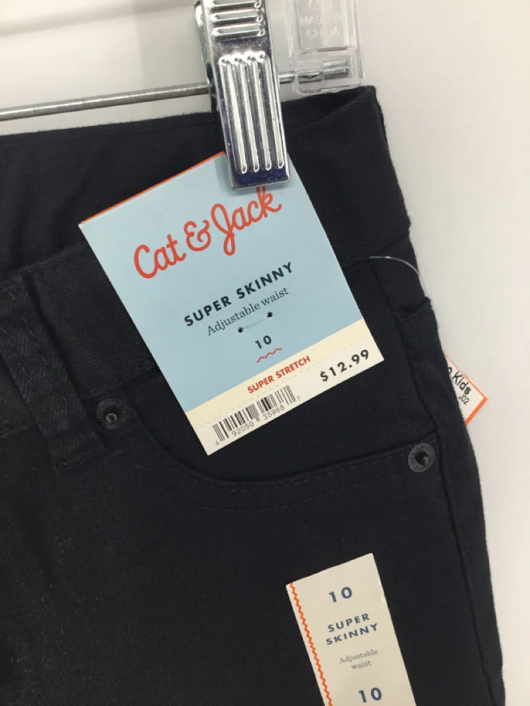 Cat & Jack Child Size 10 Black Jeans - girls - Image 2