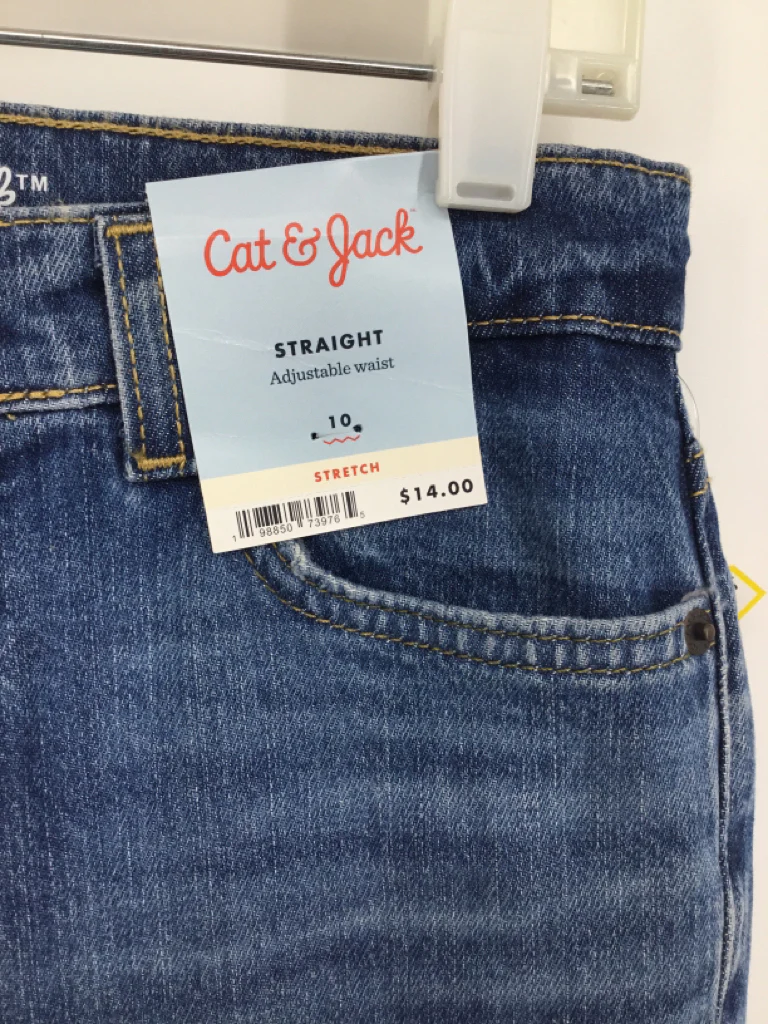 Cat & Jack Child Size 10 Blue Solid Jeans - boys - Image 2