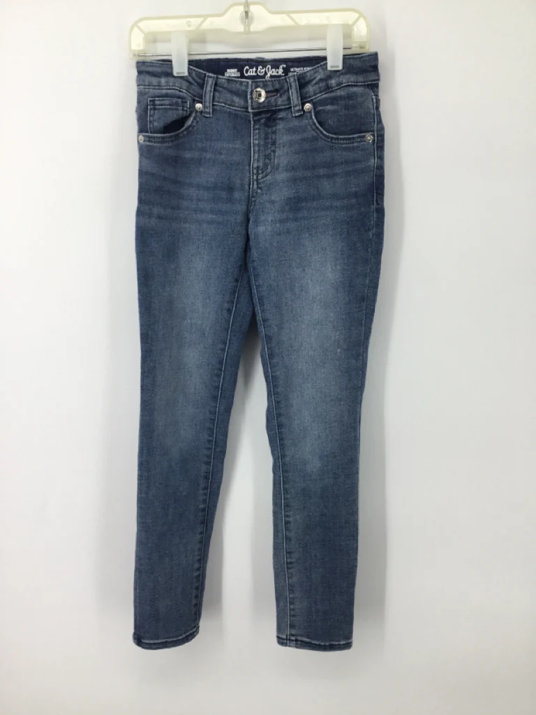 Cat & Jack Child Size 10 Blue Solid Jeans - boys