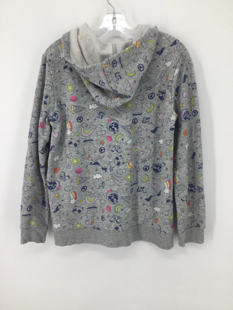 Cat & Jack Child Size 10 Gray Hoodie - girls - Image 2
