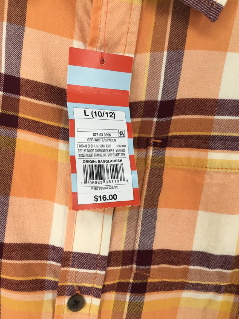 Cat & Jack Child Size 10 Orange Shirt - girls - Image 2