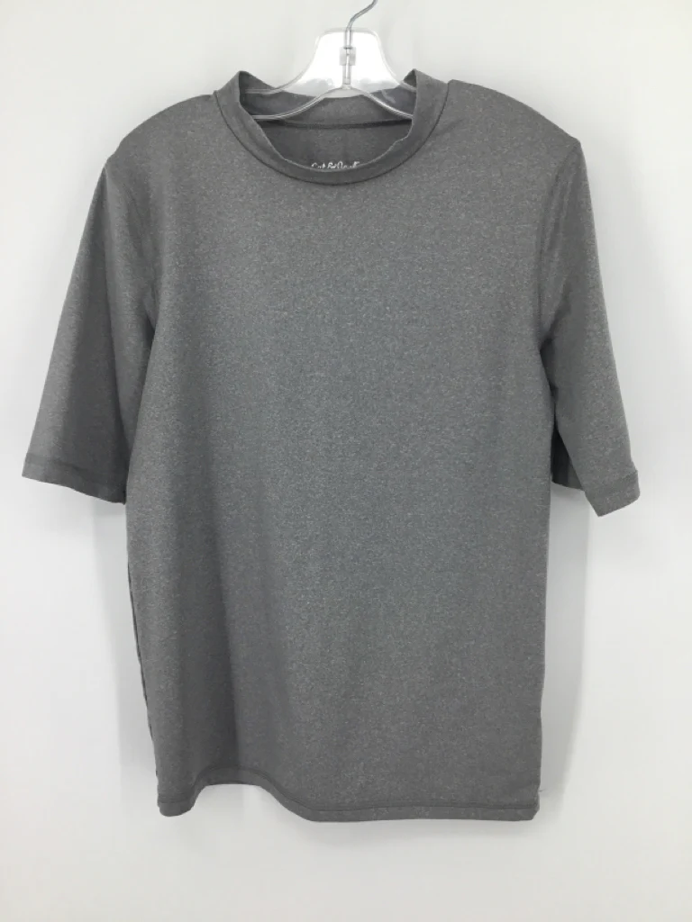 Cat & Jack Child Size 12 Gray Solid Swimwear - boys