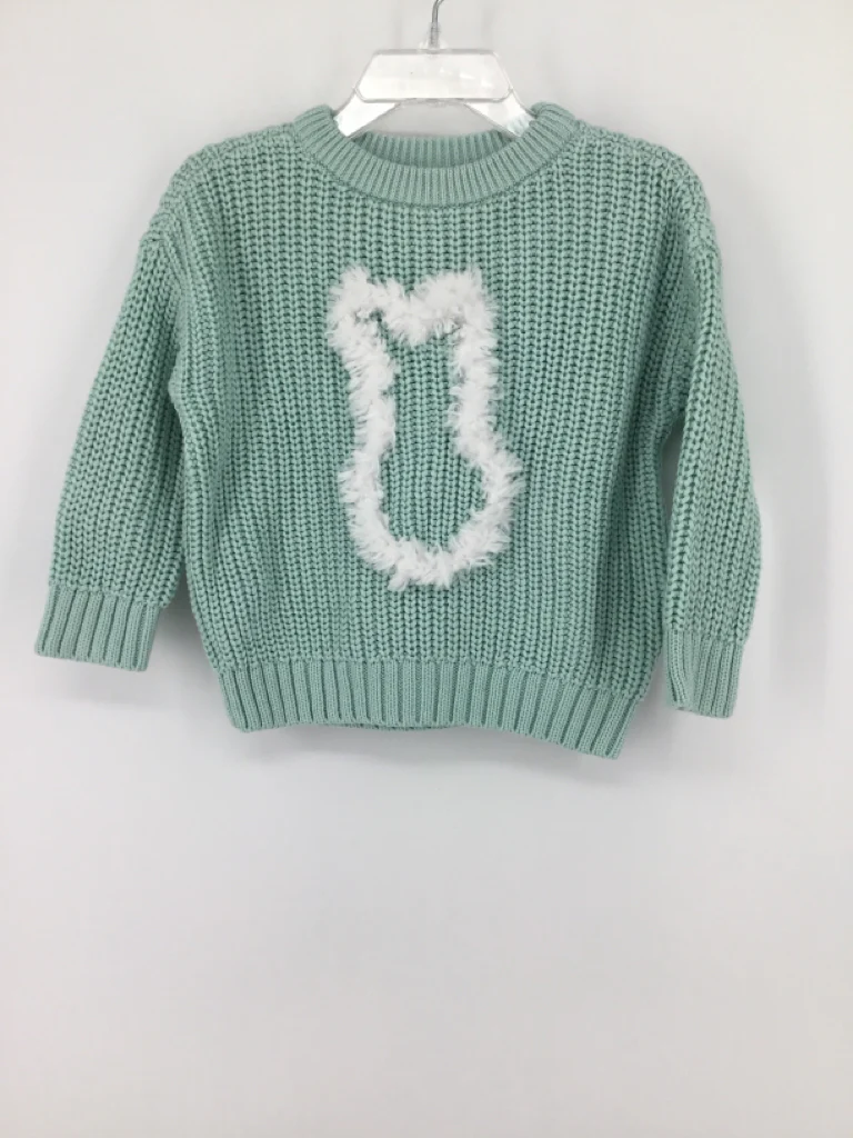 Cat & Jack Child Size 12 Months Blue Easter Sweater