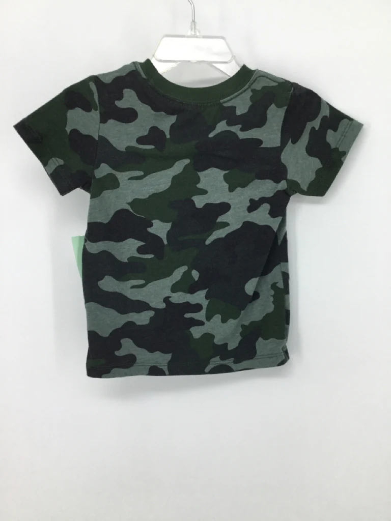 Cat & Jack Child Size 12 Months Green Camoflage T-shirt - boys - Image 2