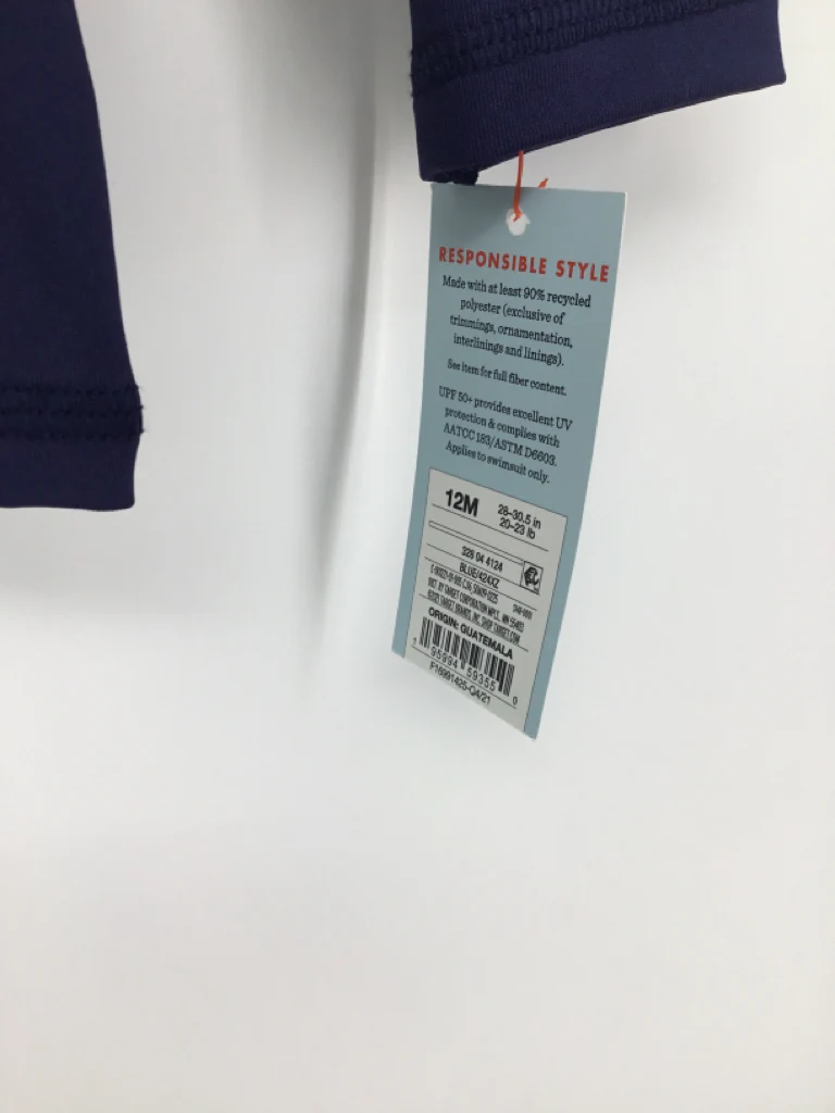 Cat & Jack Child Size 12 Months Navy Solid Swimwear - boys - Image 2