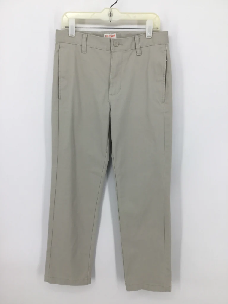 Cat & Jack Child Size 12 Tan Solid Pants - boys