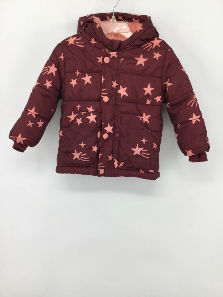 Cat & Jack Child Size 18 Months Burgundy Outerwear - girls