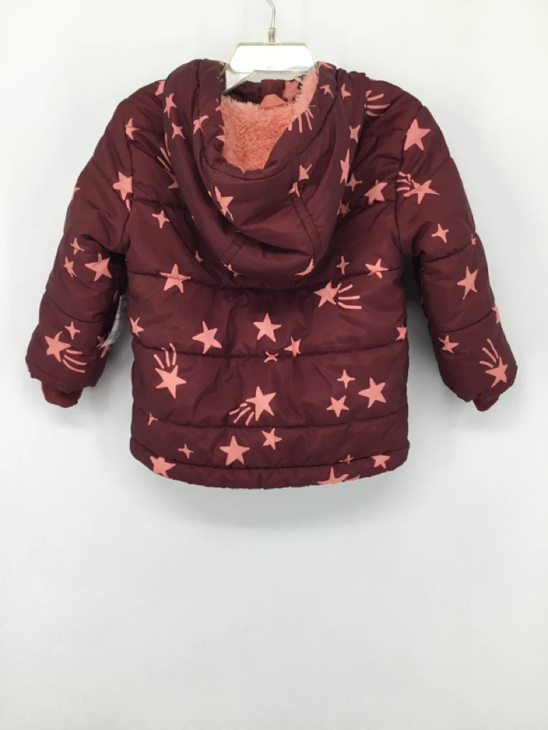 Cat & Jack Child Size 18 Months Burgundy Outerwear - girls - Image 2