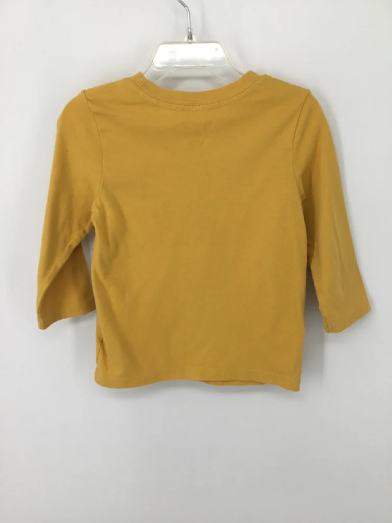 Cat & Jack Child Size 18 Months Yellow Thanksgiving T-Shirt - Image 2