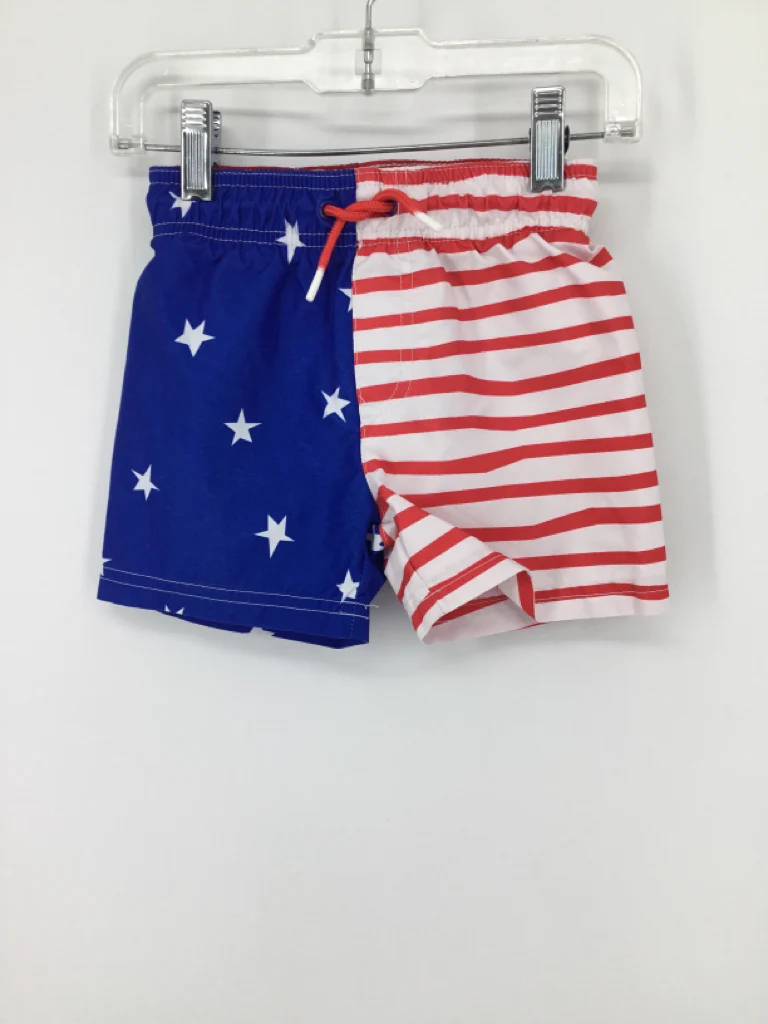 Cat & Jack Child Size 2 Blue Stars & Stripes Swimsuit