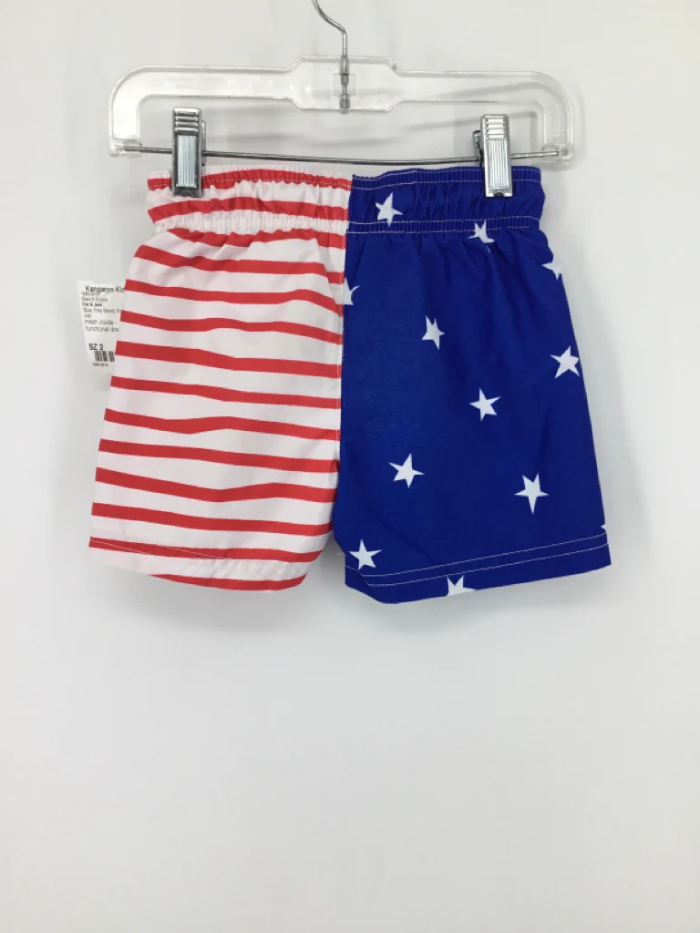 Cat & Jack Child Size 2 Blue Stars & Stripes Swimsuit - Image 2