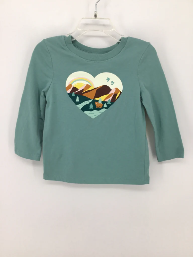 Cat & Jack Child Size 2 Blue T-shirt - girls