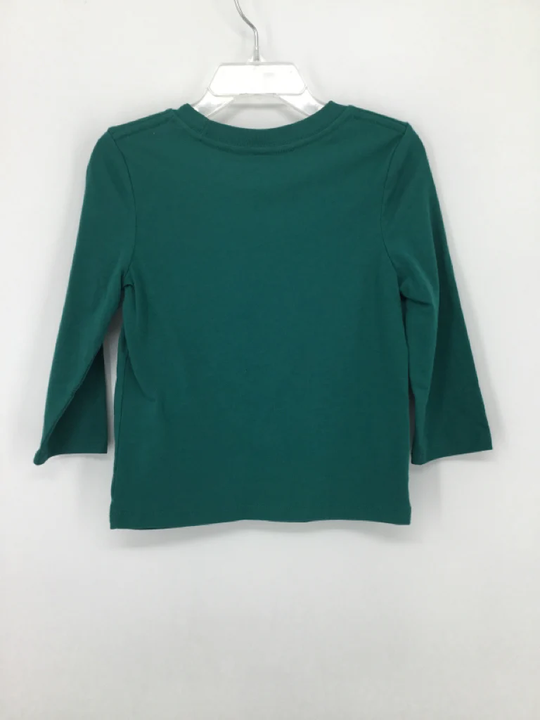 Cat & Jack Child Size 2 Green Christmas T-Shirt - Image 2