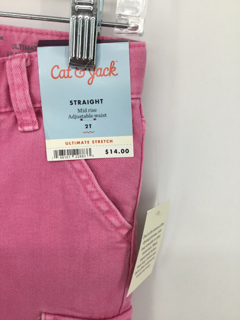 Cat & Jack Child Size 2 Pink Jeans - girls - Image 2
