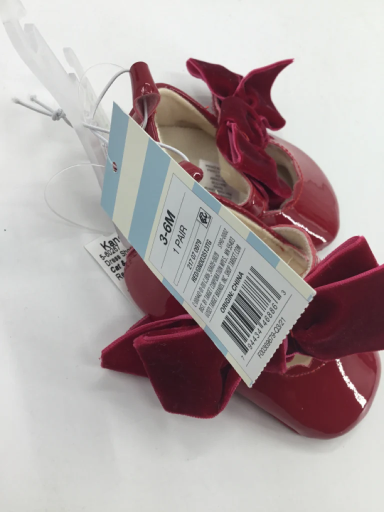 Cat & Jack Child Size 2 Toddler Red Dress Shoes - Image 2