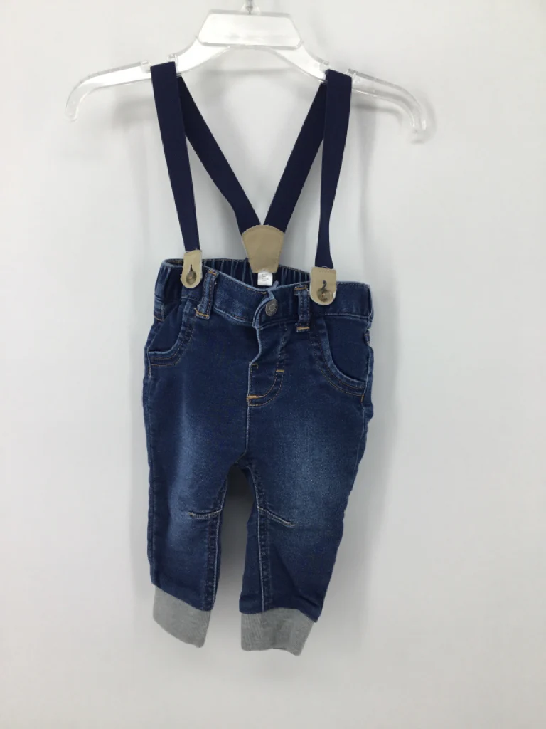 Cat & Jack Child Size 3-6 Months Blue Solid Jeans - boys