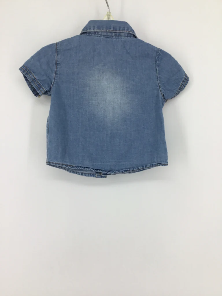 Cat & Jack Child Size 3-6 Months Blue Solid Shirt - boys - Image 2